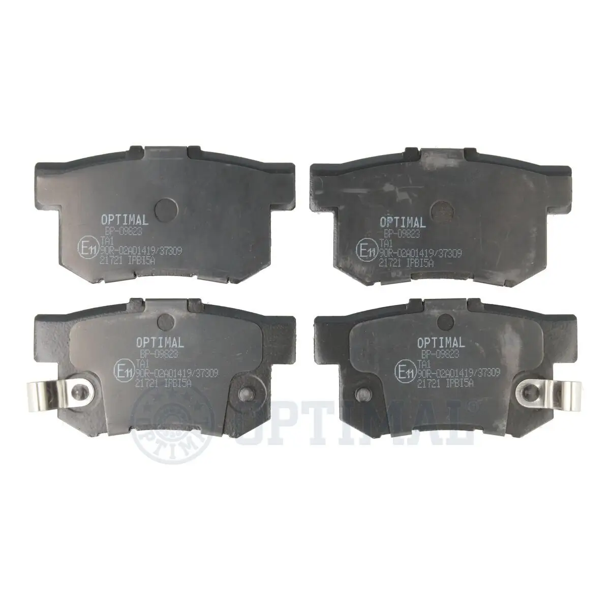 Bremsbelagsatz, Scheibenbremse Hinterachse OPTIMAL BP-09823