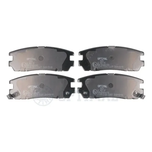 Bremsbelagsatz, Scheibenbremse Hinterachse OPTIMAL BP-09828 Bild Bremsbelagsatz, Scheibenbremse Hinterachse OPTIMAL BP-09828
