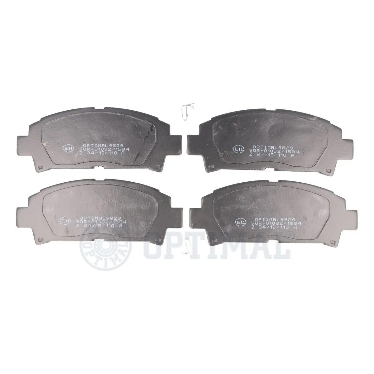 Bremsbelagsatz, Scheibenbremse Vorderachse OPTIMAL BP-09829