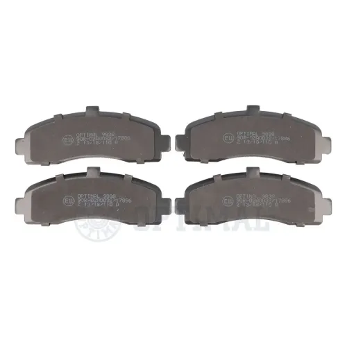 Bremsbelagsatz, Scheibenbremse Vorderachse OPTIMAL BP-09838 Bild Bremsbelagsatz, Scheibenbremse Vorderachse OPTIMAL BP-09838