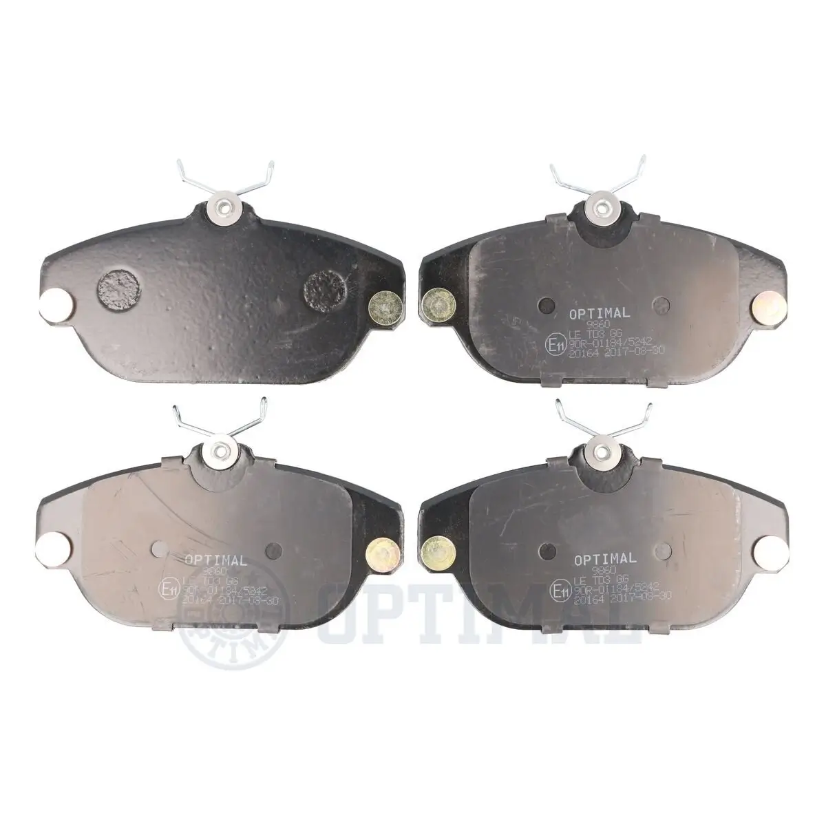 Bremsbelagsatz, Scheibenbremse Vorderachse OPTIMAL BP-09860