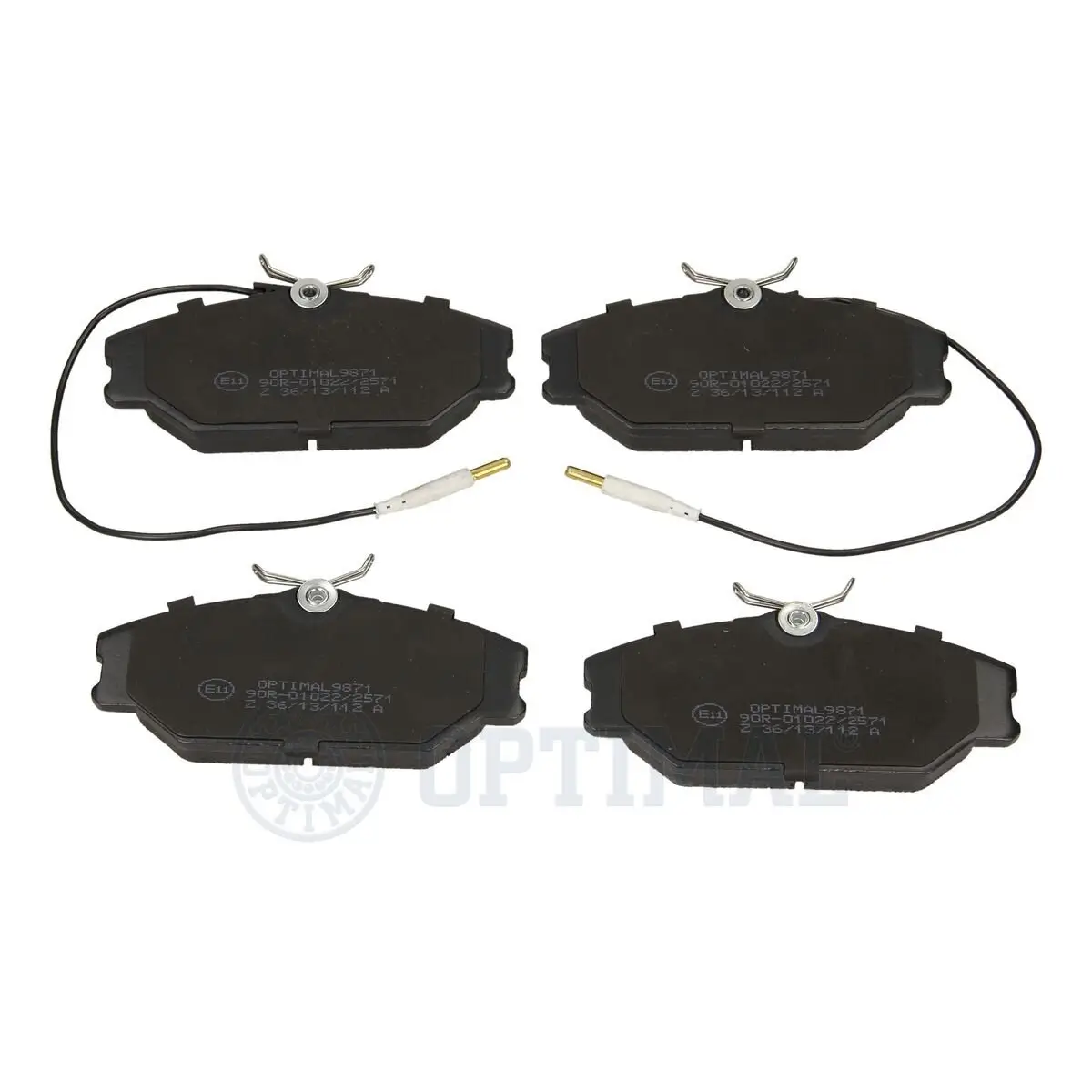 Bremsbelagsatz, Scheibenbremse Vorderachse OPTIMAL BP-09871