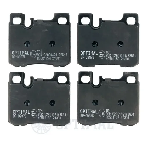 Bremsbelagsatz, Scheibenbremse Hinterachse OPTIMAL BP-09876 Bild Bremsbelagsatz, Scheibenbremse Hinterachse OPTIMAL BP-09876