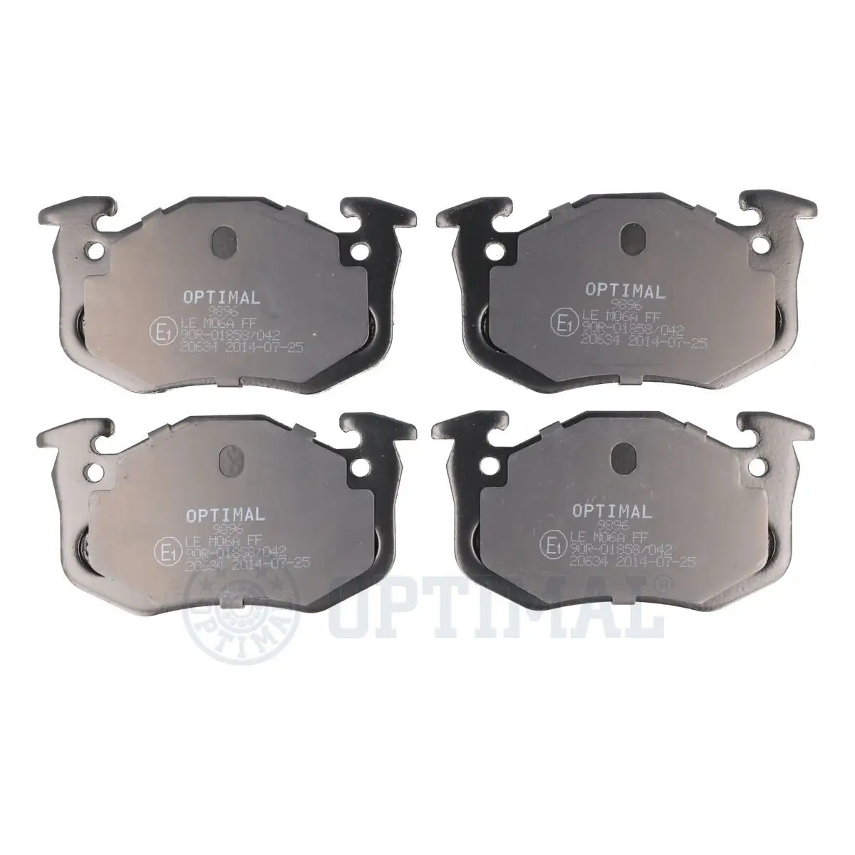 Bremsbelagsatz, Scheibenbremse Vorderachse OPTIMAL BP-09896