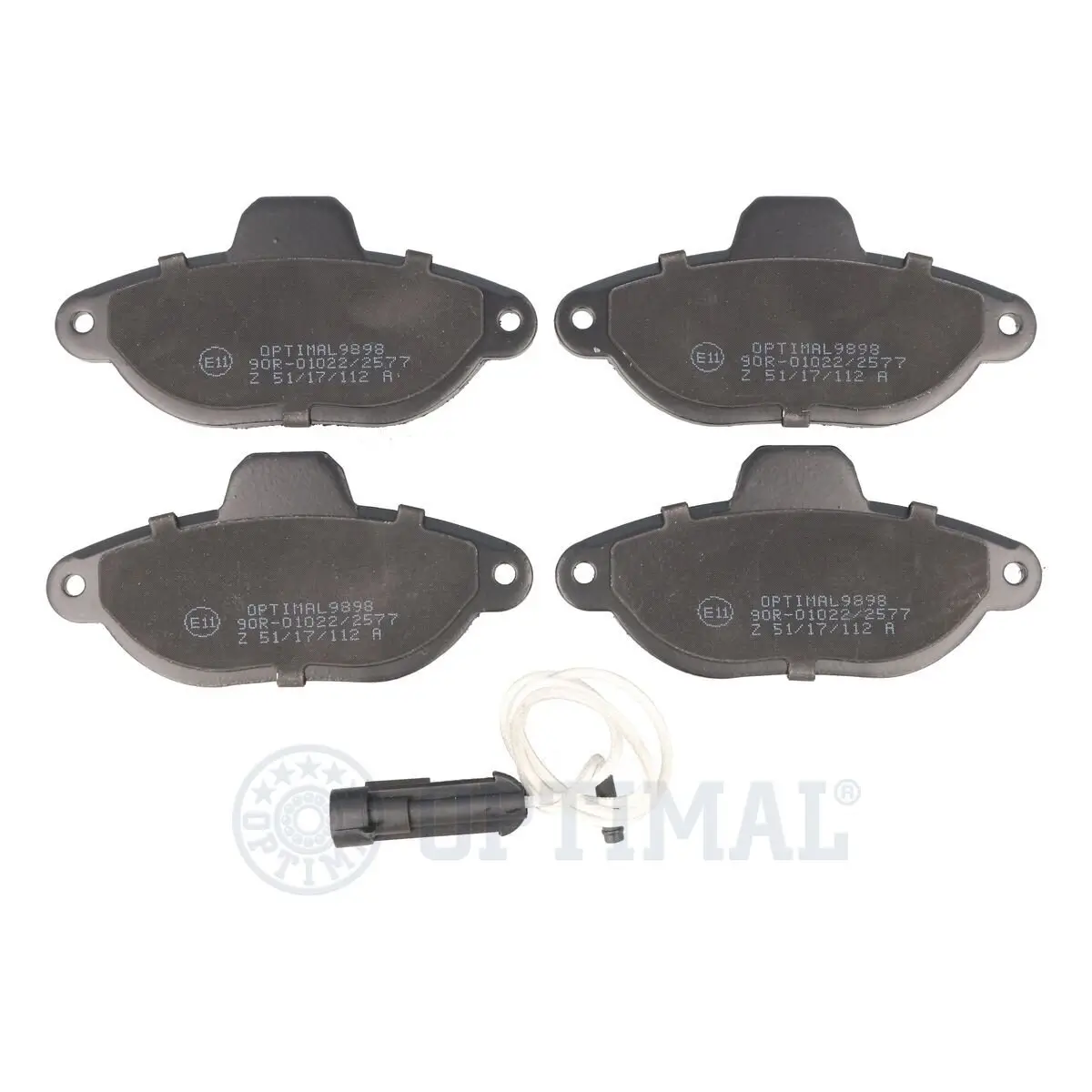 Bremsbelagsatz, Scheibenbremse Vorderachse OPTIMAL BP-09898