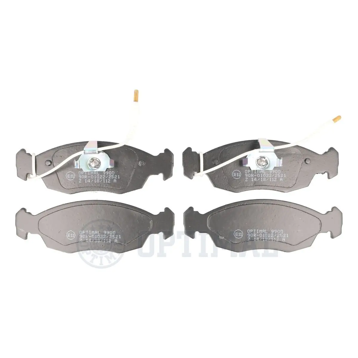 Bremsbelagsatz, Scheibenbremse Vorderachse OPTIMAL BP-09900