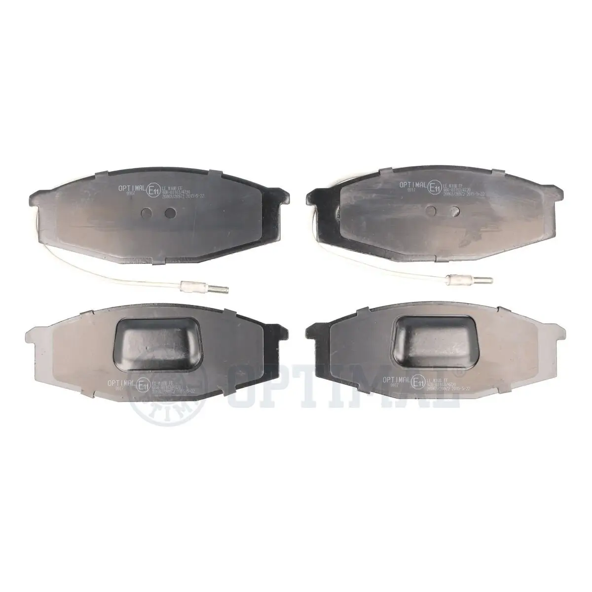 Bremsbelagsatz, Scheibenbremse Vorderachse OPTIMAL BP-09917