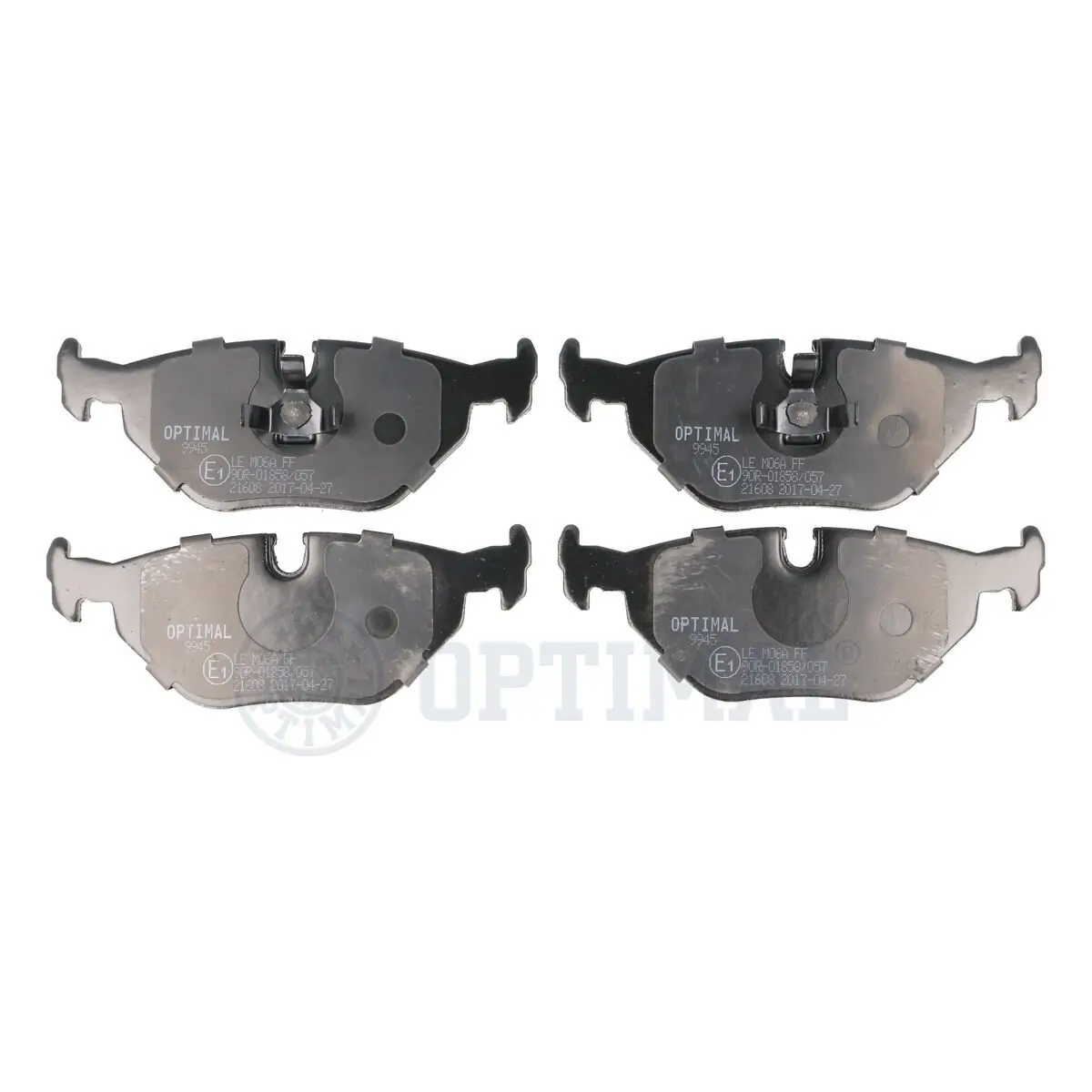 Bremsbelagsatz, Scheibenbremse Hinterachse OPTIMAL BP-09945