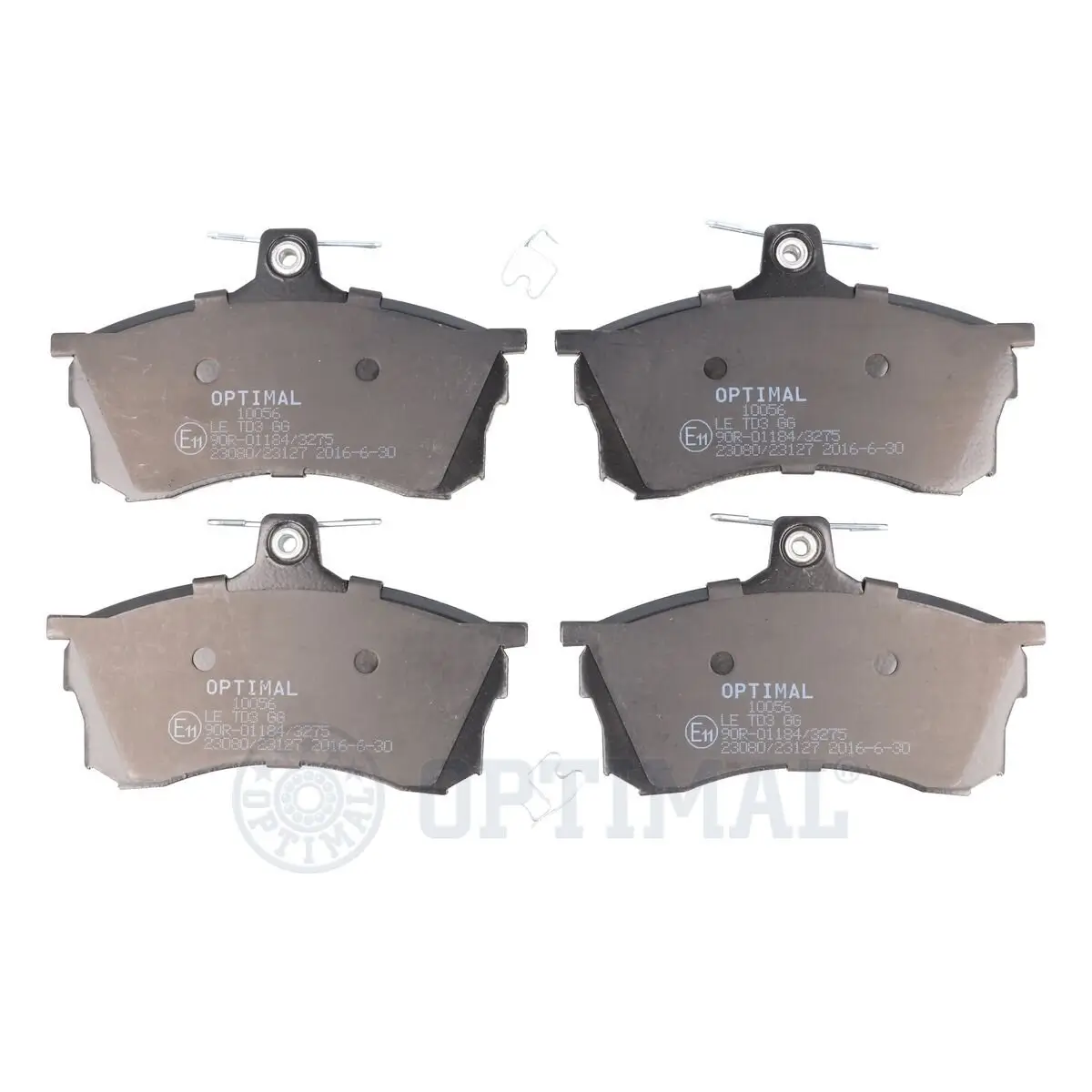 Bremsbelagsatz, Scheibenbremse Vorderachse OPTIMAL BP-10056