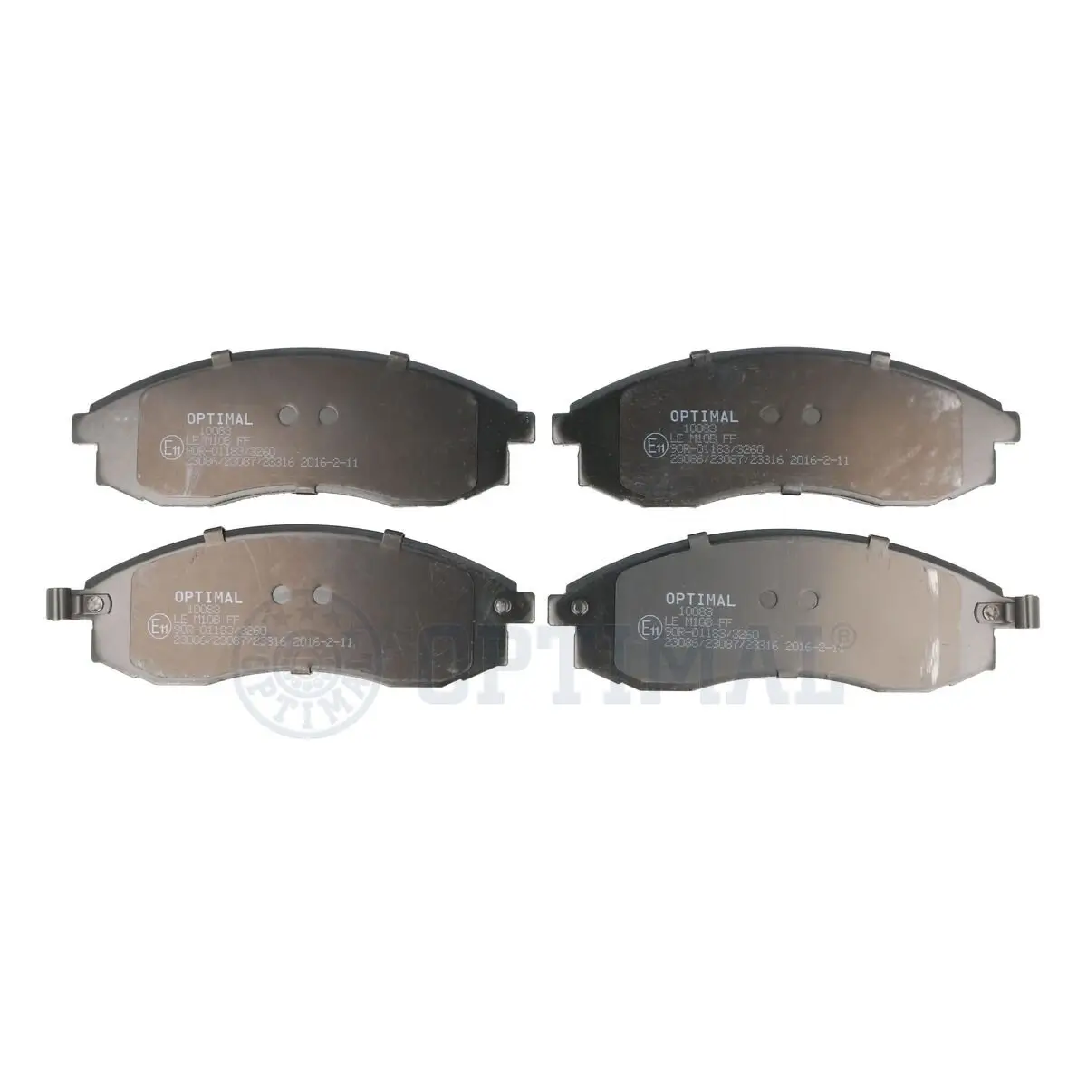 Bremsbelagsatz, Scheibenbremse Vorderachse OPTIMAL BP-10083
