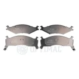 Bremsbelagsatz, Scheibenbremse Vorderachse OPTIMAL BP-10086