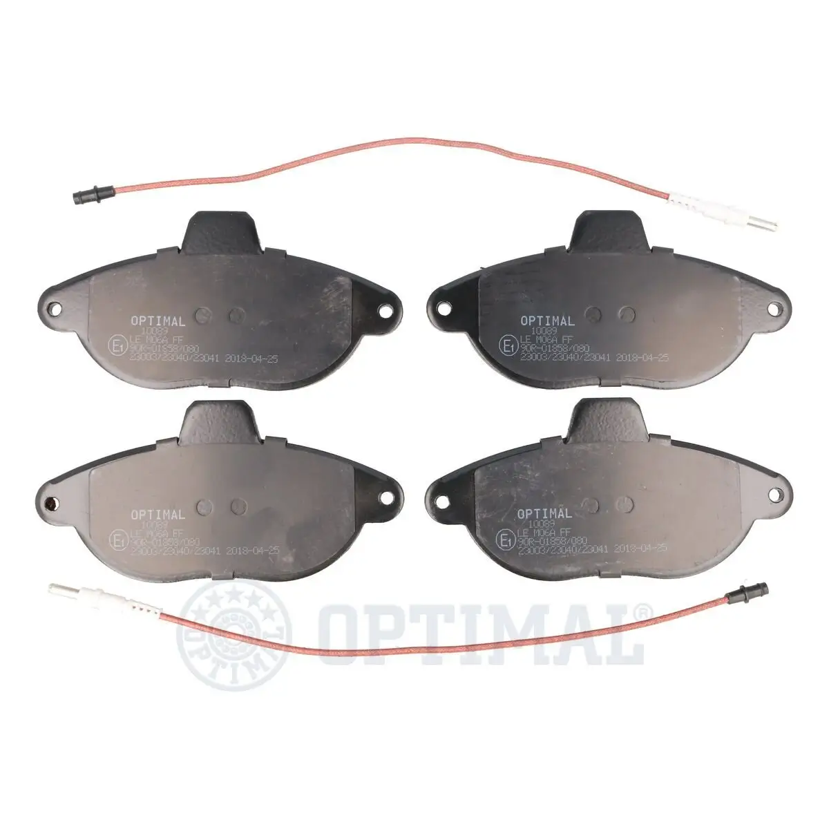 Bremsbelagsatz, Scheibenbremse Vorderachse OPTIMAL BP-10089