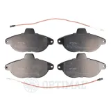 Bremsbelagsatz, Scheibenbremse Vorderachse OPTIMAL BP-10089