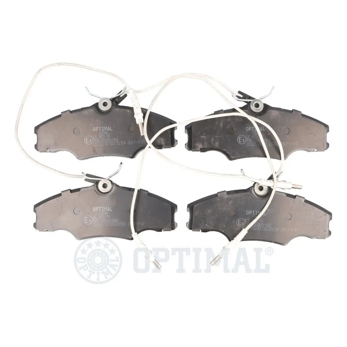 Bremsbelagsatz, Scheibenbremse Vorderachse OPTIMAL BP-10090