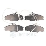 Bremsbelagsatz, Scheibenbremse Vorderachse OPTIMAL BP-10090