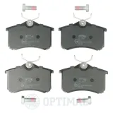 Bremsbelagsatz, Scheibenbremse Hinterachse OPTIMAL BP-10094