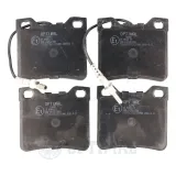 Bremsbelagsatz, Scheibenbremse Hinterachse OPTIMAL BP-10096