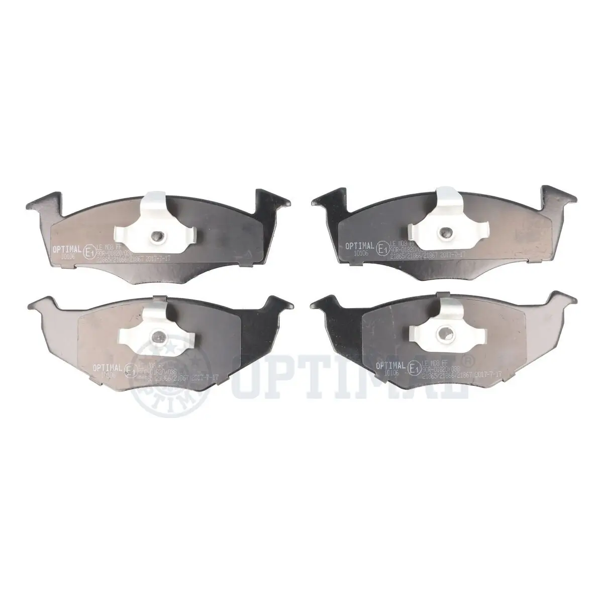 Bremsbelagsatz, Scheibenbremse Vorderachse OPTIMAL BP-10106