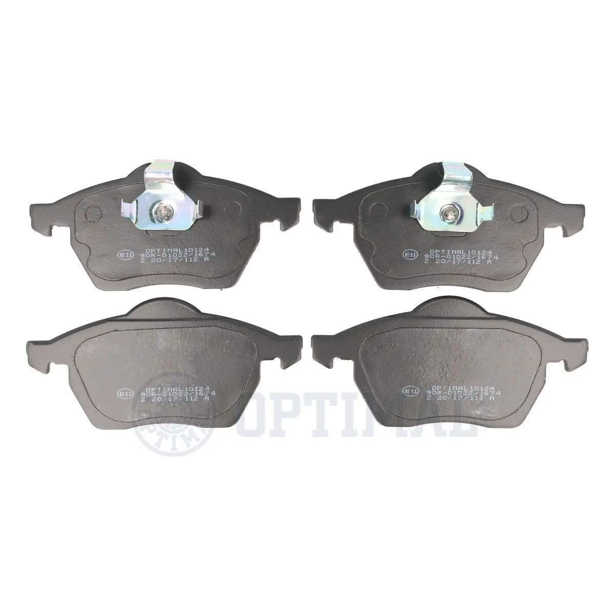 Bremsbelagsatz, Scheibenbremse Vorderachse OPTIMAL BP-10124