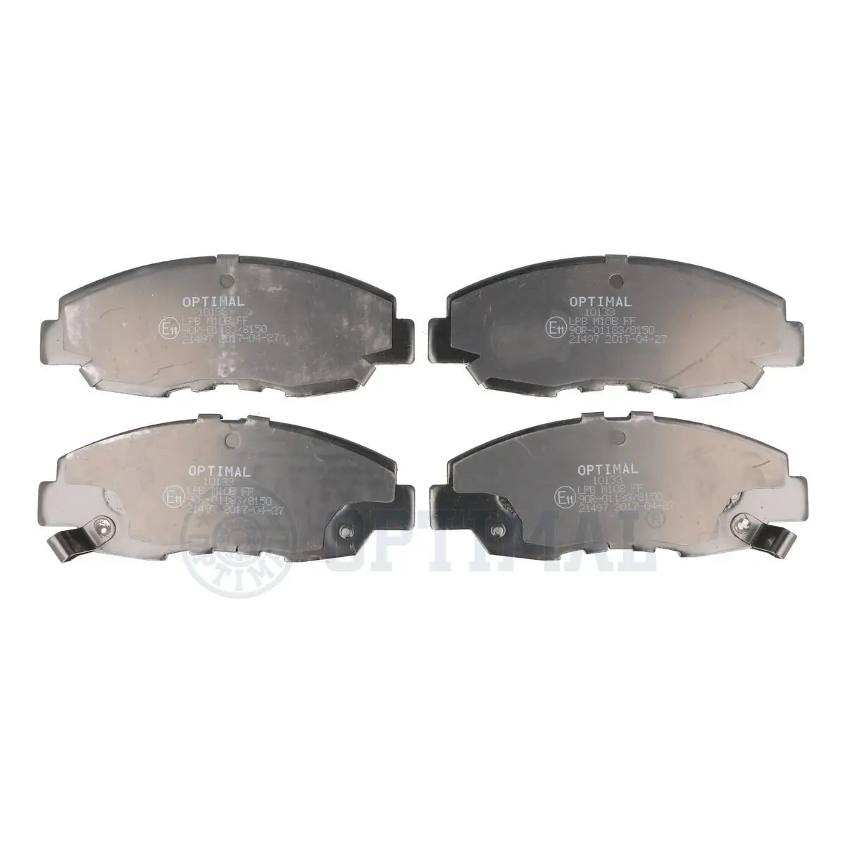 Bremsbelagsatz, Scheibenbremse Vorderachse OPTIMAL BP-10133