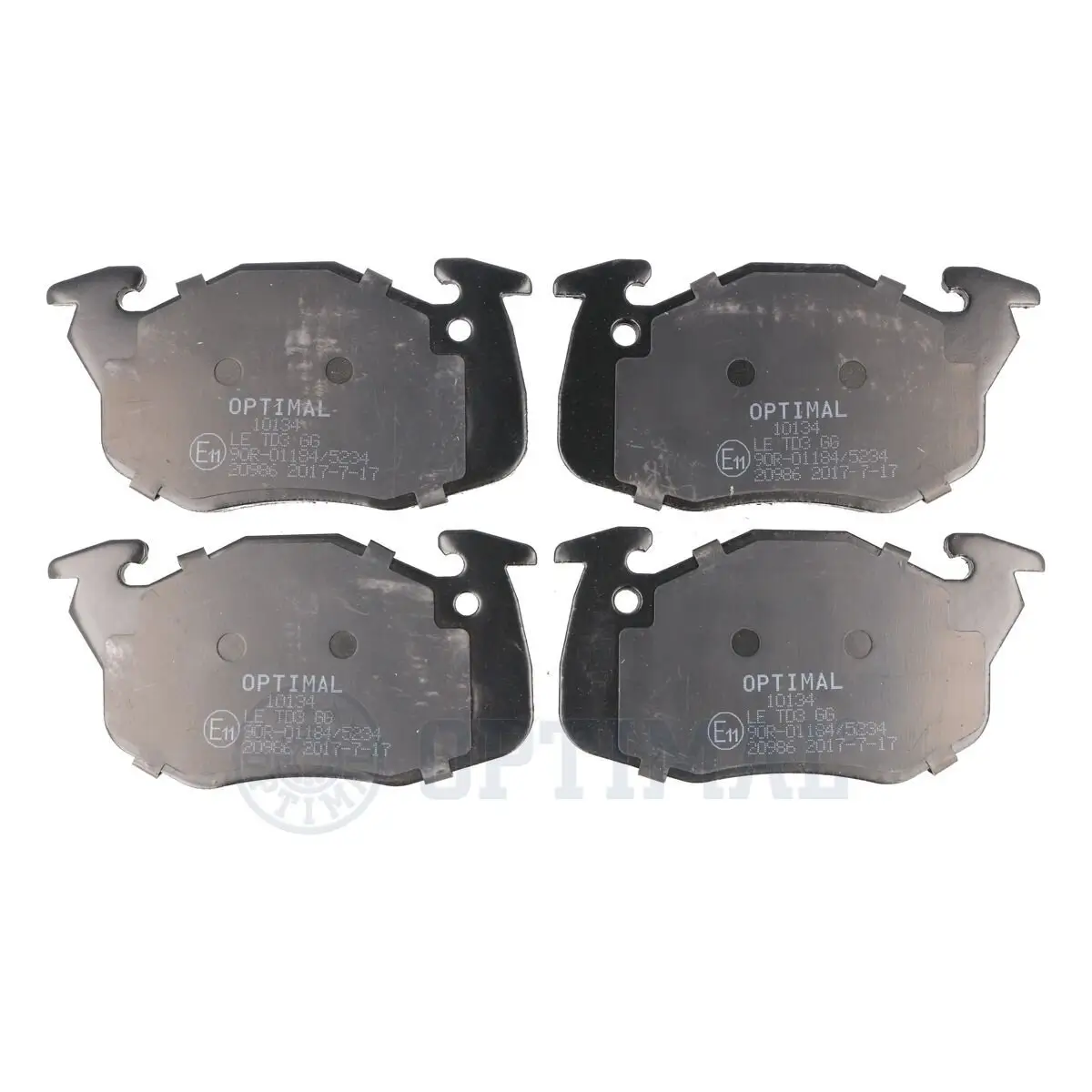 Bremsbelagsatz, Scheibenbremse Vorderachse OPTIMAL BP-10134