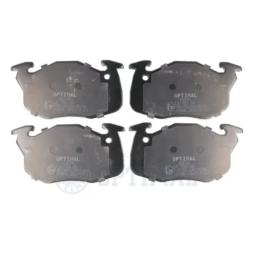 Bremsbelagsatz, Scheibenbremse Vorderachse OPTIMAL BP-10134 Bild Bremsbelagsatz, Scheibenbremse Vorderachse OPTIMAL BP-10134