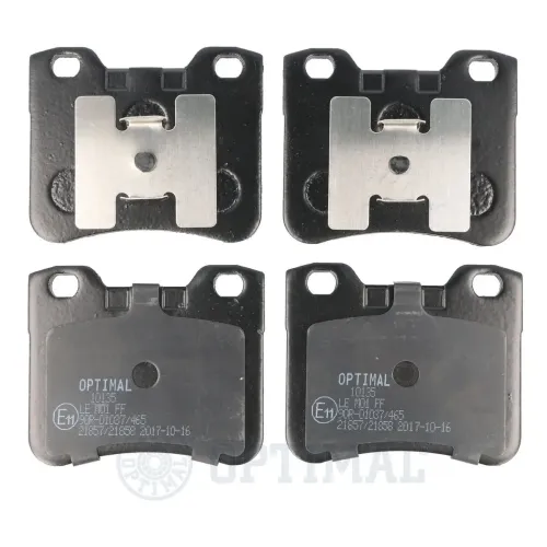 Bremsbelagsatz, Scheibenbremse Vorderachse OPTIMAL BP-10135 Bild Bremsbelagsatz, Scheibenbremse Vorderachse OPTIMAL BP-10135