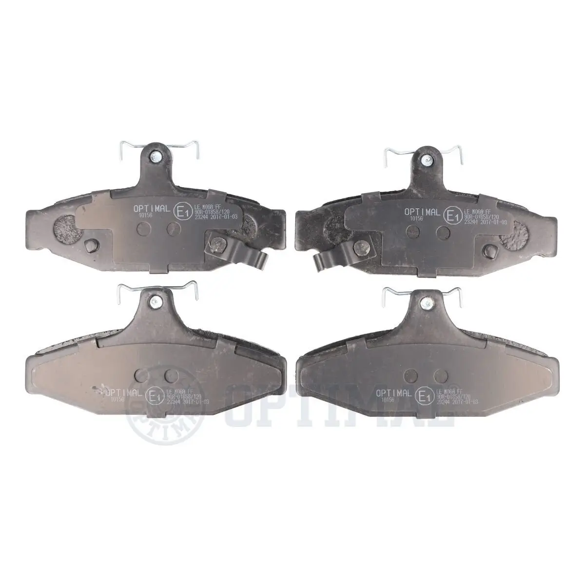 Bremsbelagsatz, Scheibenbremse Hinterachse OPTIMAL BP-10156