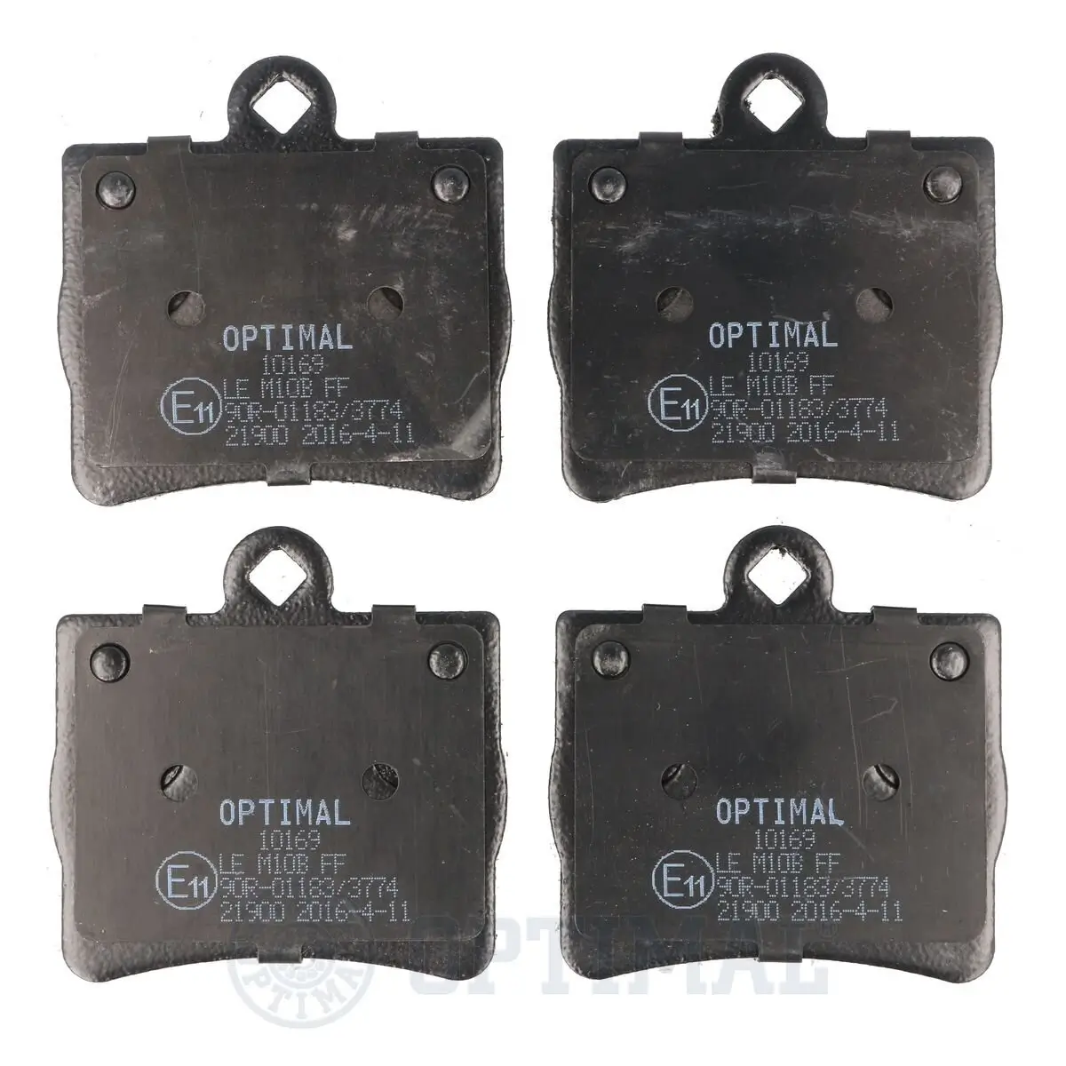 Bremsbelagsatz, Scheibenbremse Hinterachse OPTIMAL BP-10169