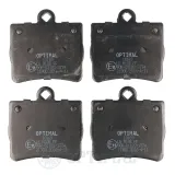 Bremsbelagsatz, Scheibenbremse Hinterachse OPTIMAL BP-10169