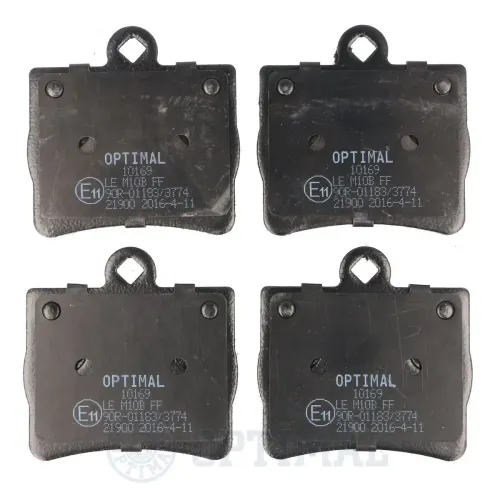 Bremsbelagsatz, Scheibenbremse Hinterachse OPTIMAL BP-10169 Bild Bremsbelagsatz, Scheibenbremse Hinterachse OPTIMAL BP-10169