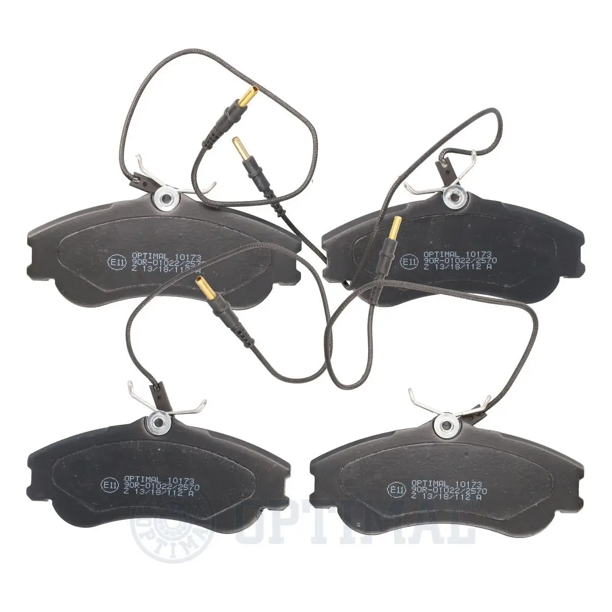 Bremsbelagsatz, Scheibenbremse Vorderachse OPTIMAL BP-10173