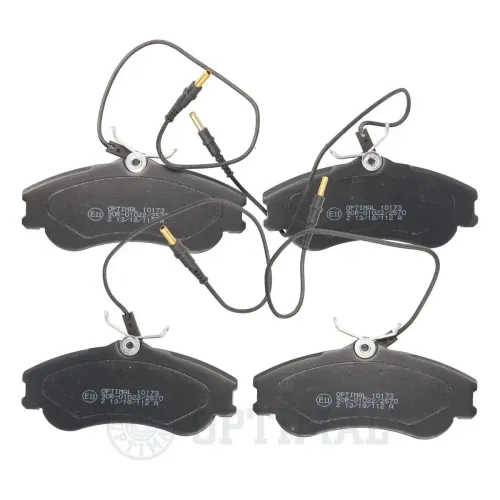 Bremsbelagsatz, Scheibenbremse Vorderachse OPTIMAL BP-10173 Bild Bremsbelagsatz, Scheibenbremse Vorderachse OPTIMAL BP-10173