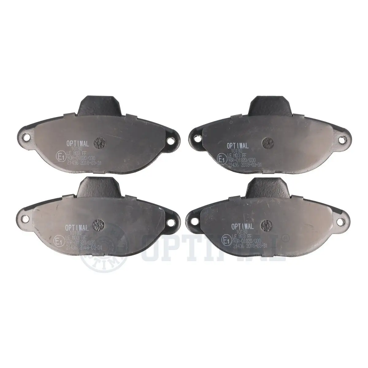 Bremsbelagsatz, Scheibenbremse Vorderachse OPTIMAL BP-10180