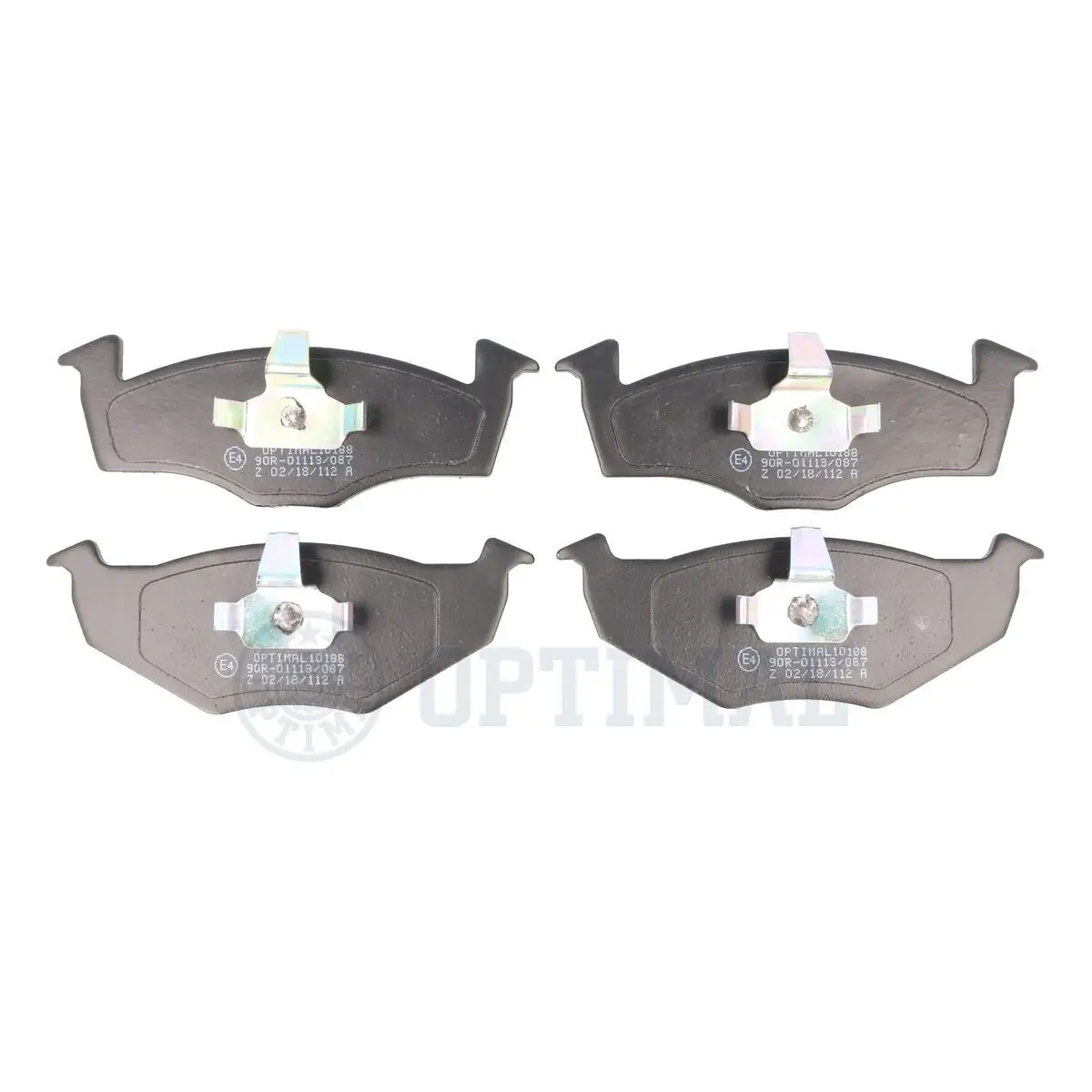 Bremsbelagsatz, Scheibenbremse Vorderachse OPTIMAL BP-10188