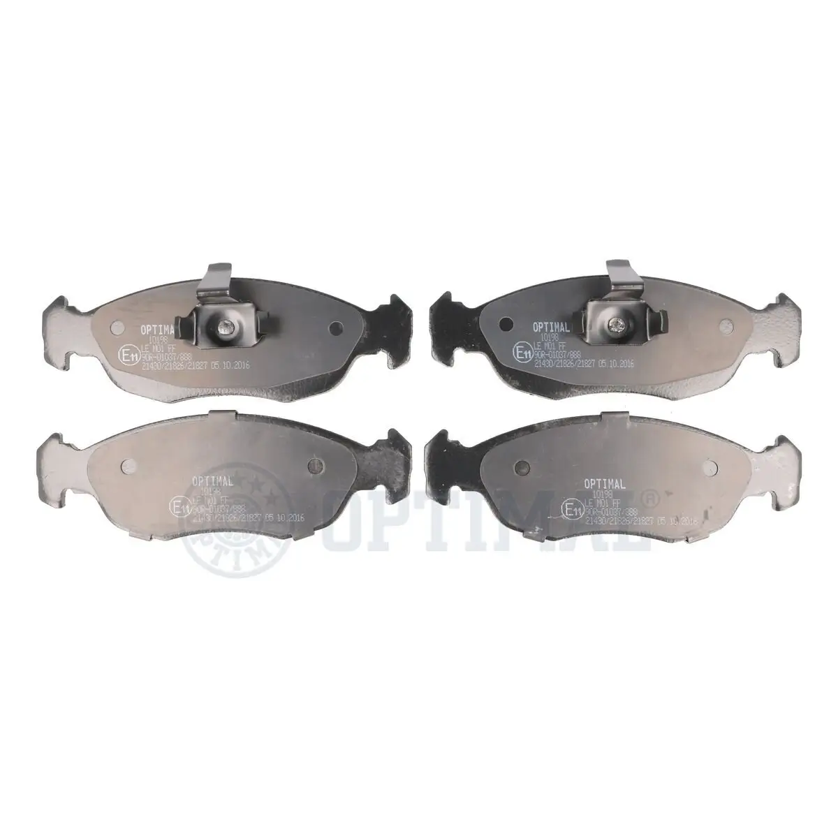 Bremsbelagsatz, Scheibenbremse Vorderachse OPTIMAL BP-10198