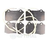 Bremsbelagsatz, Scheibenbremse Vorderachse OPTIMAL BP-10204