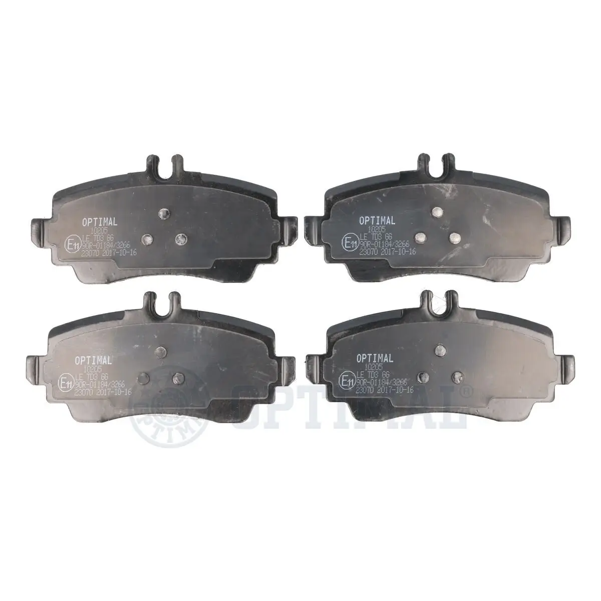 Bremsbelagsatz, Scheibenbremse Vorderachse OPTIMAL BP-10205