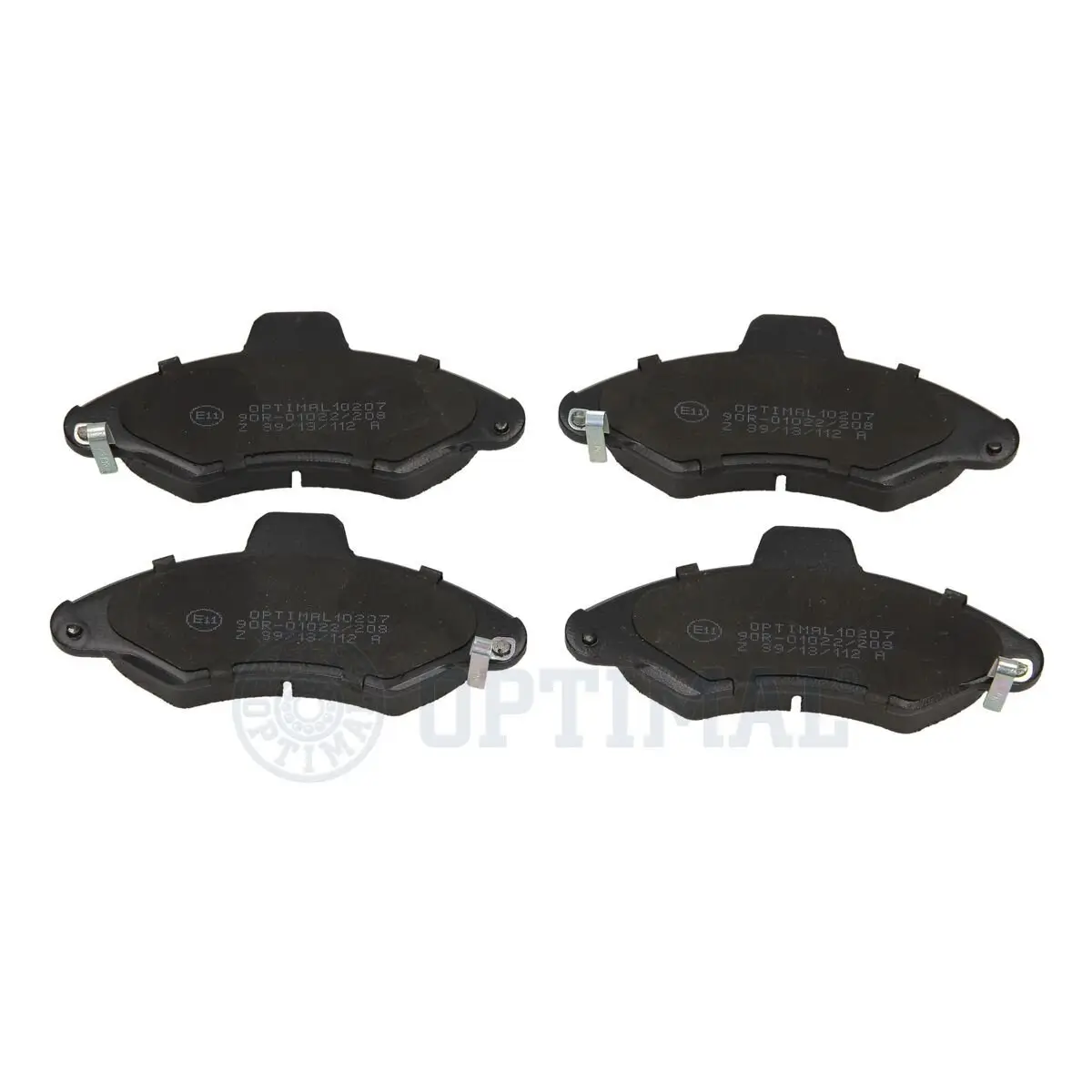 Bremsbelagsatz, Scheibenbremse Vorderachse OPTIMAL BP-10207