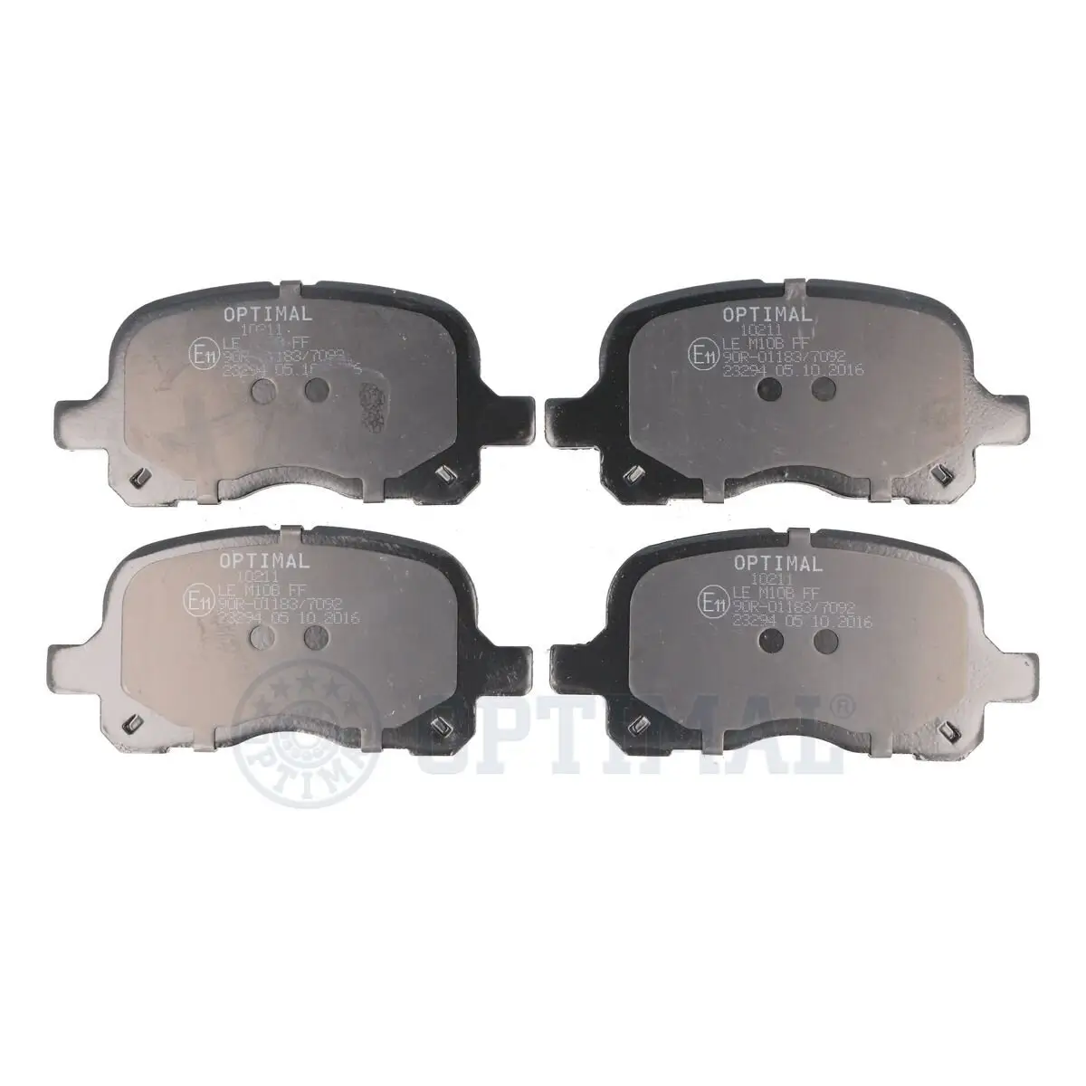 Bremsbelagsatz, Scheibenbremse Vorderachse OPTIMAL BP-10211