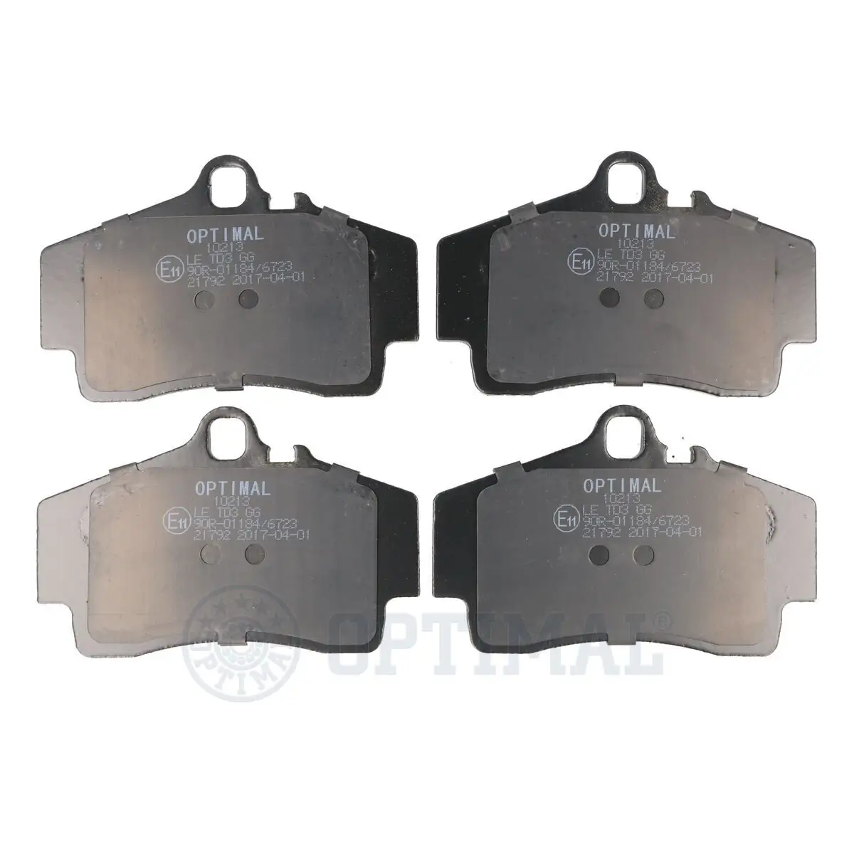 Bremsbelagsatz, Scheibenbremse Hinterachse OPTIMAL BP-10213