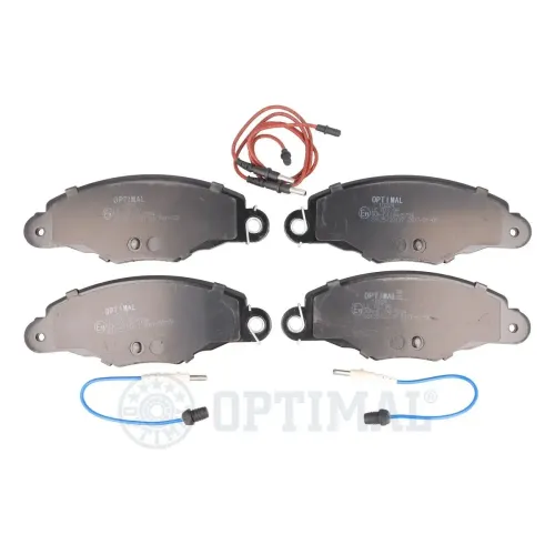 Bremsbelagsatz, Scheibenbremse Vorderachse OPTIMAL BP-10224 Bild Bremsbelagsatz, Scheibenbremse Vorderachse OPTIMAL BP-10224