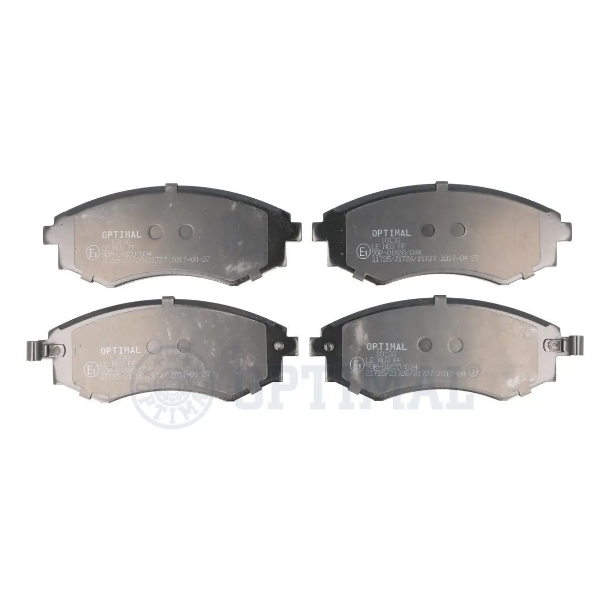 Bremsbelagsatz, Scheibenbremse Vorderachse OPTIMAL BP-10237