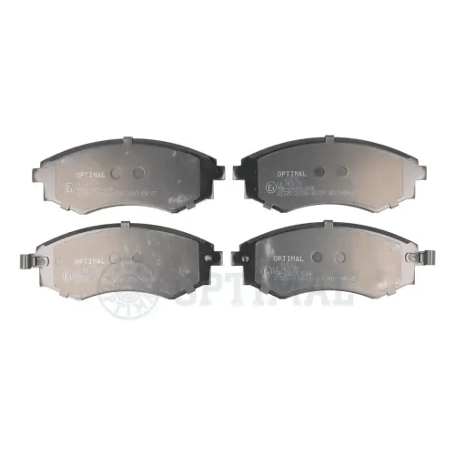 Bremsbelagsatz, Scheibenbremse Vorderachse OPTIMAL BP-10237 Bild Bremsbelagsatz, Scheibenbremse Vorderachse OPTIMAL BP-10237