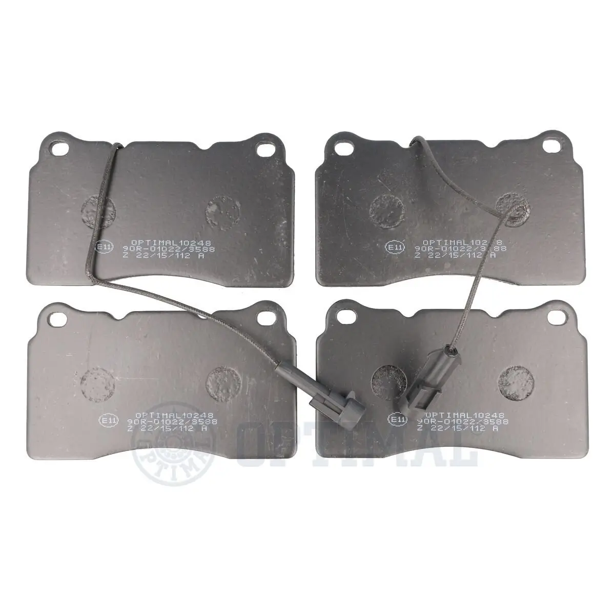 Bremsbelagsatz, Scheibenbremse Vorderachse OPTIMAL BP-10248