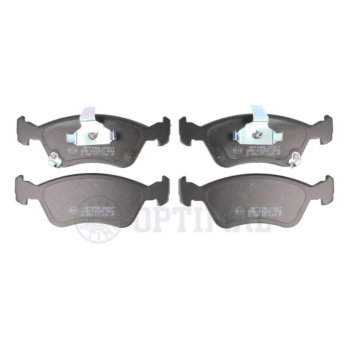 Bremsbelagsatz, Scheibenbremse Vorderachse OPTIMAL BP-10267