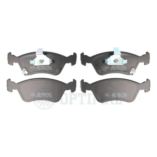 Bremsbelagsatz, Scheibenbremse Vorderachse OPTIMAL BP-10267 Bild Bremsbelagsatz, Scheibenbremse Vorderachse OPTIMAL BP-10267