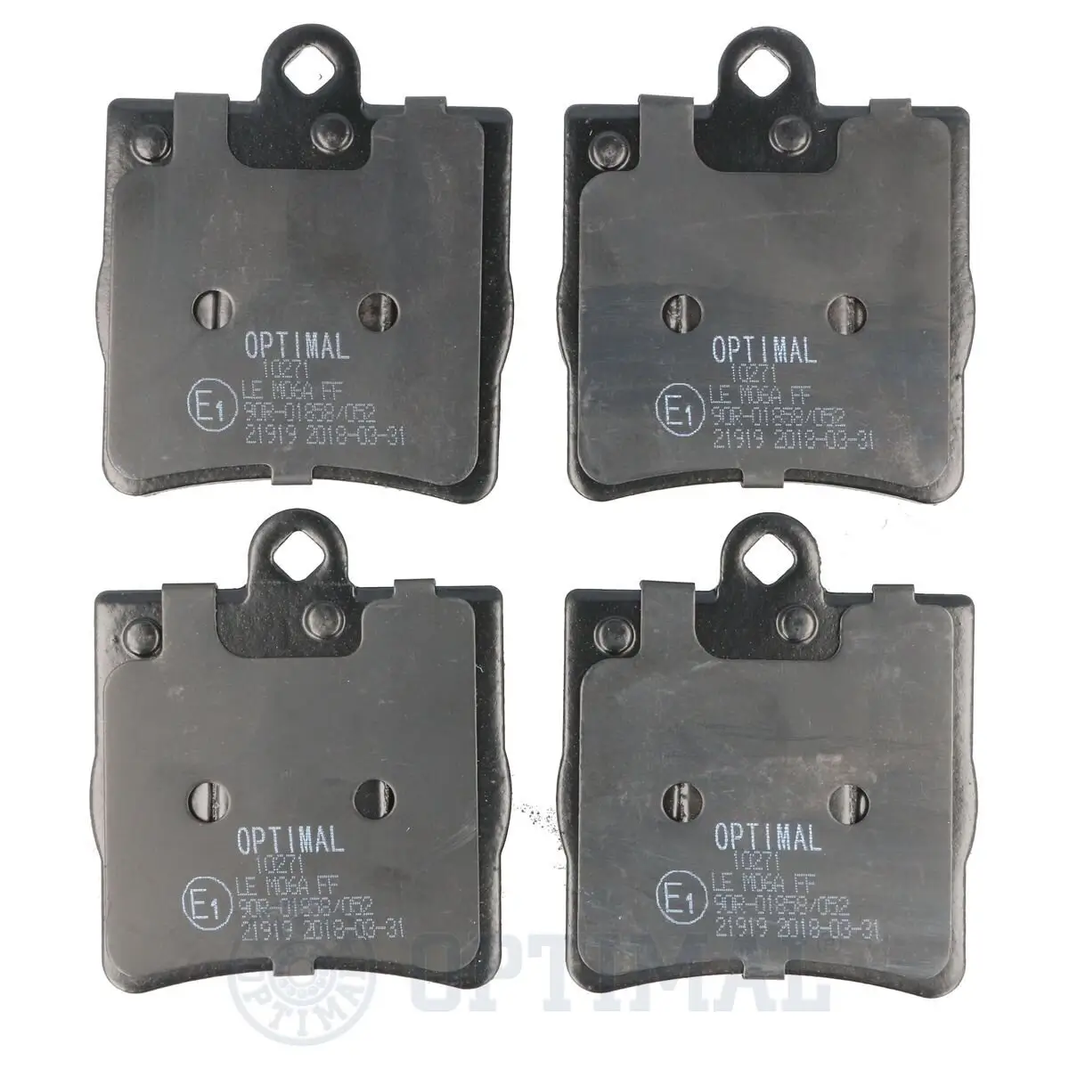 Bremsbelagsatz, Scheibenbremse Hinterachse OPTIMAL BP-10271