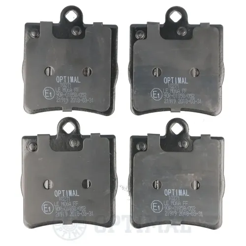 Bremsbelagsatz, Scheibenbremse Hinterachse OPTIMAL BP-10271 Bild Bremsbelagsatz, Scheibenbremse Hinterachse OPTIMAL BP-10271