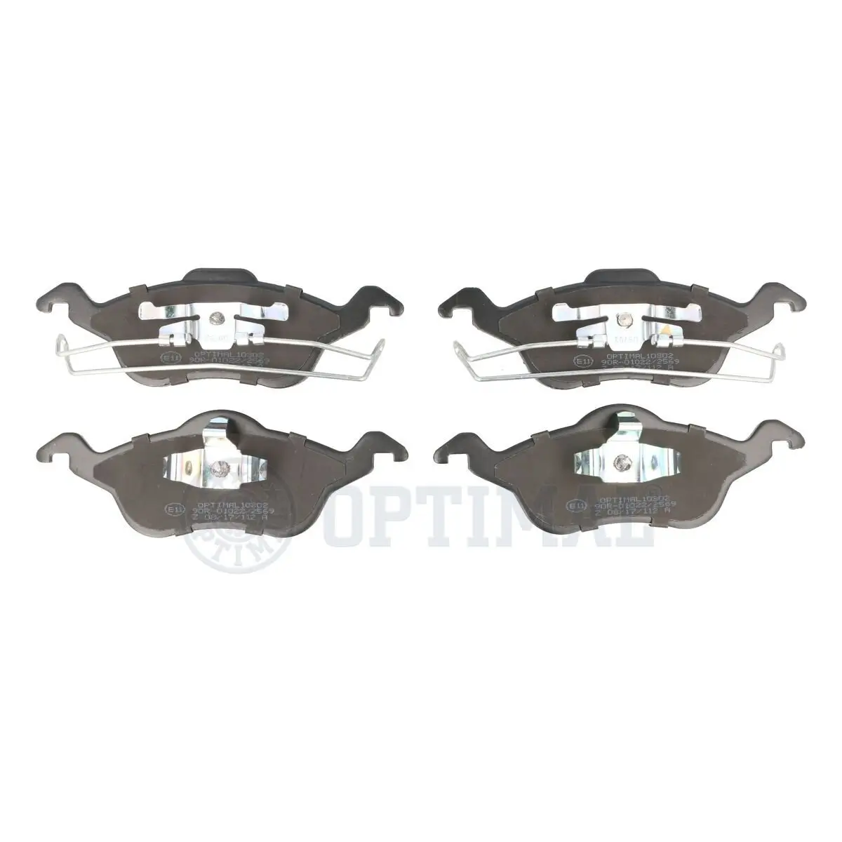 Bremsbelagsatz, Scheibenbremse Vorderachse OPTIMAL BP-10302